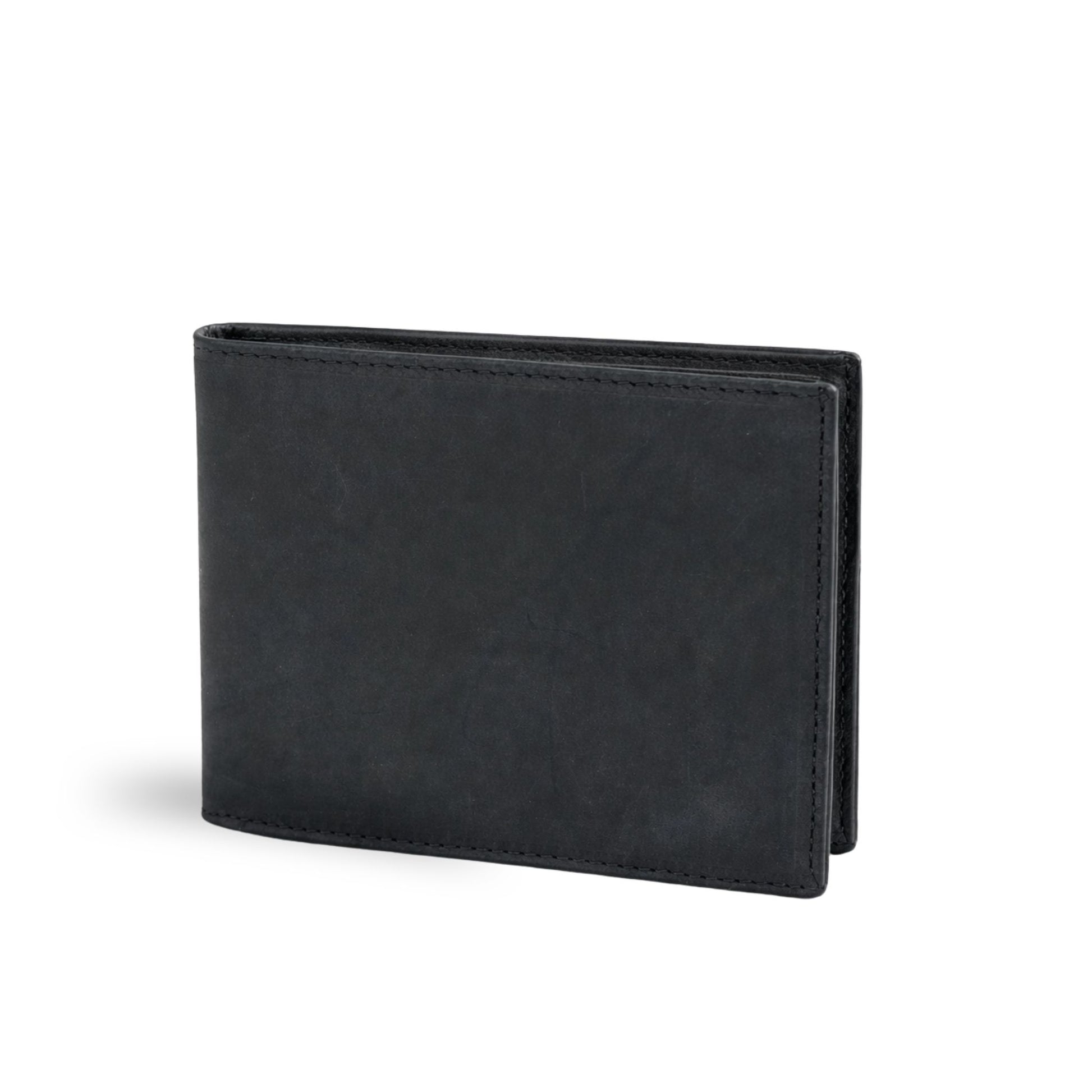 Bifold Leather Wallet - Black