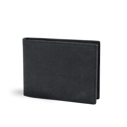 Bifold Leather Wallet - Black