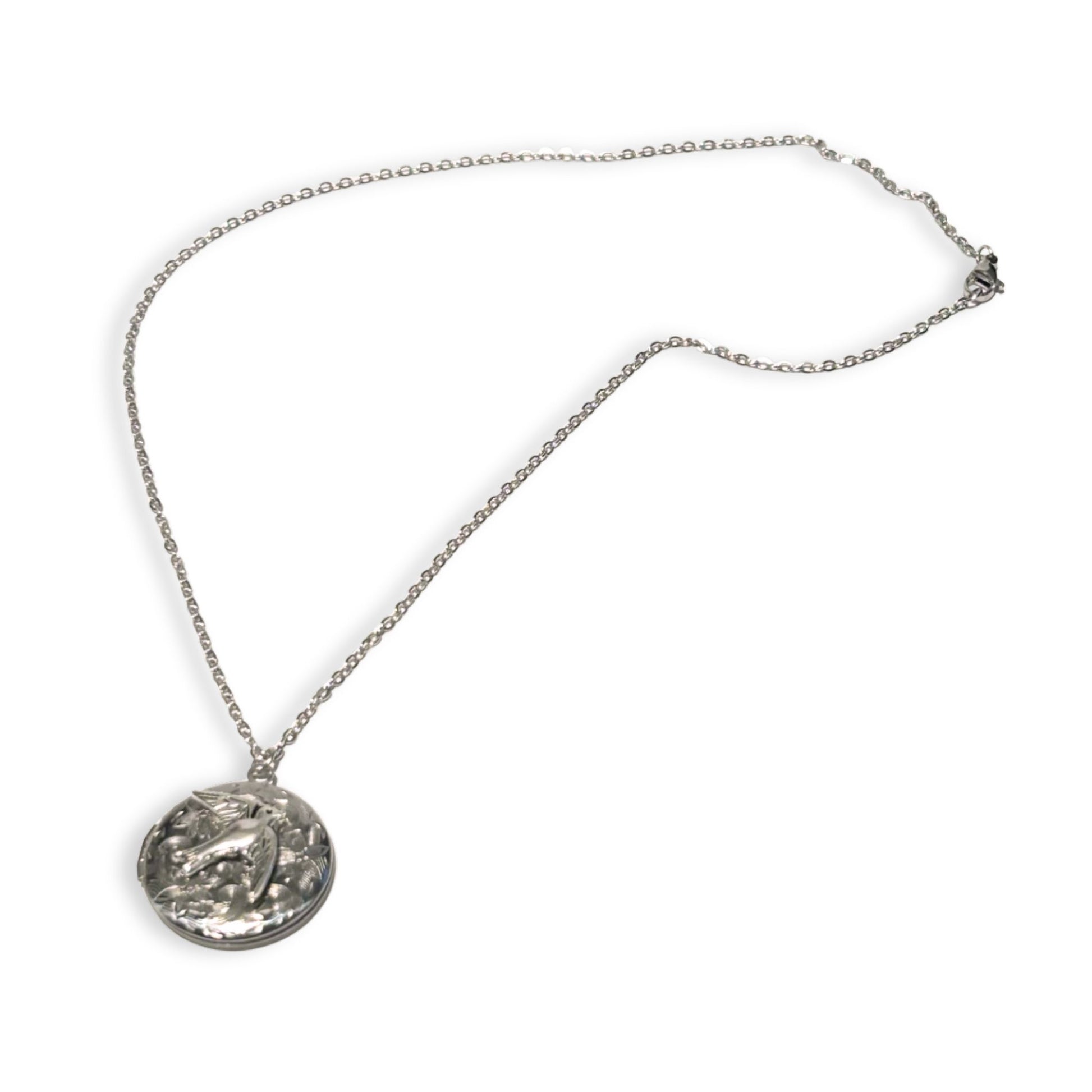Bird Locket Necklace