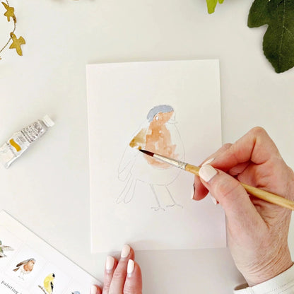 Birds Paintable Watercolor Notecards Set of 8 Cards