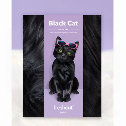 Black Cat Popup Greeting Card