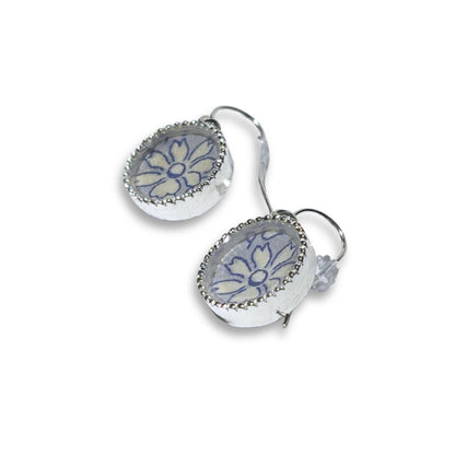 Blue Capel Earrings Silver