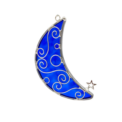 blue moon sun catcher hanging accessory