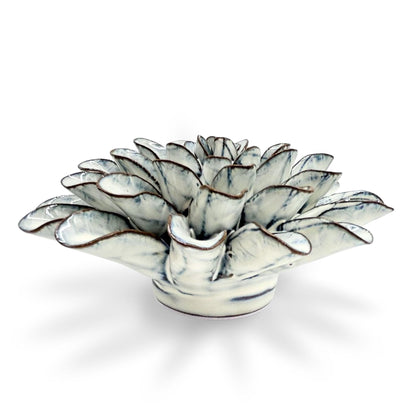 Blue White Lexi Corn Flower Ceramic Bloom