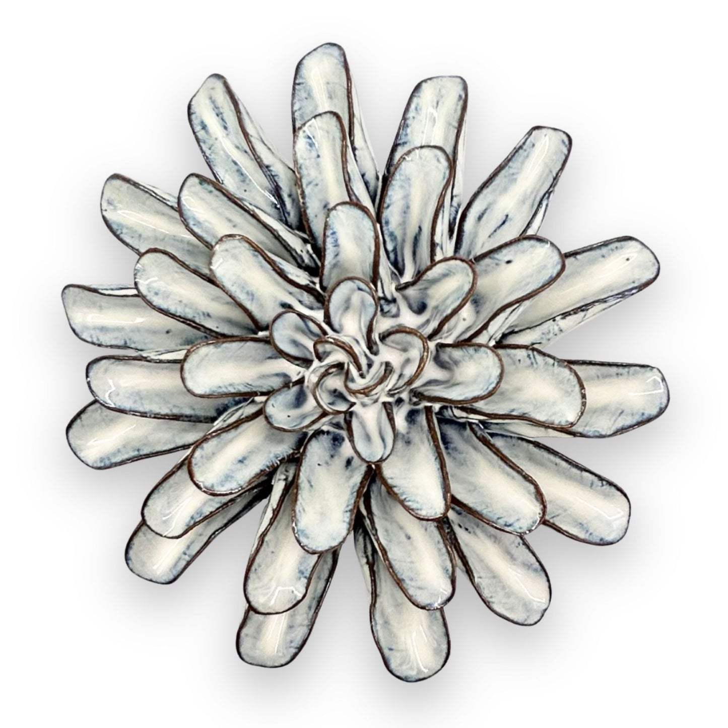 Blue and White Lexi Cornflower Ceramic Flower