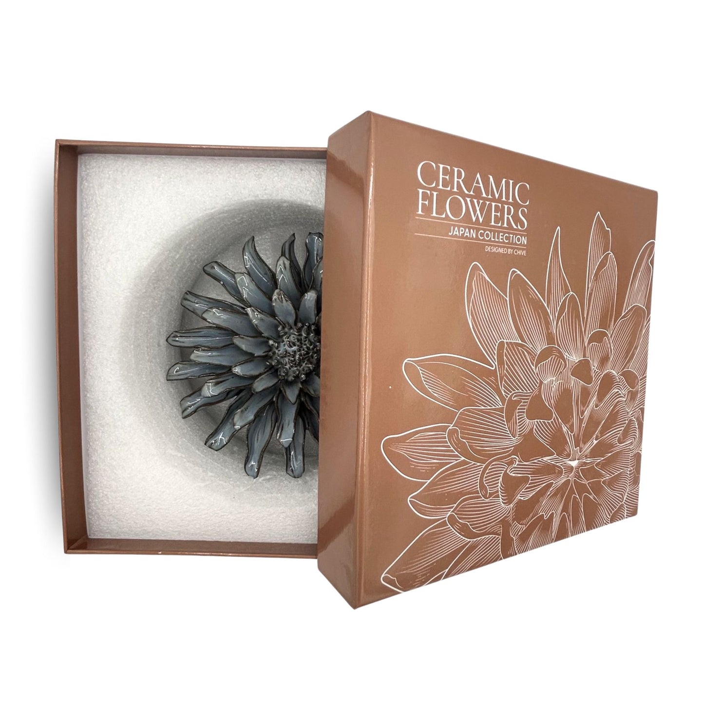 Blue and Gray Floral Bloom Wedding Decor Tablescape