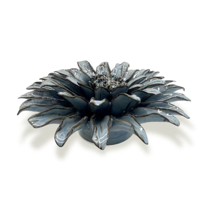 Blue and gray Gerbera Daisy Wall Art Decoration