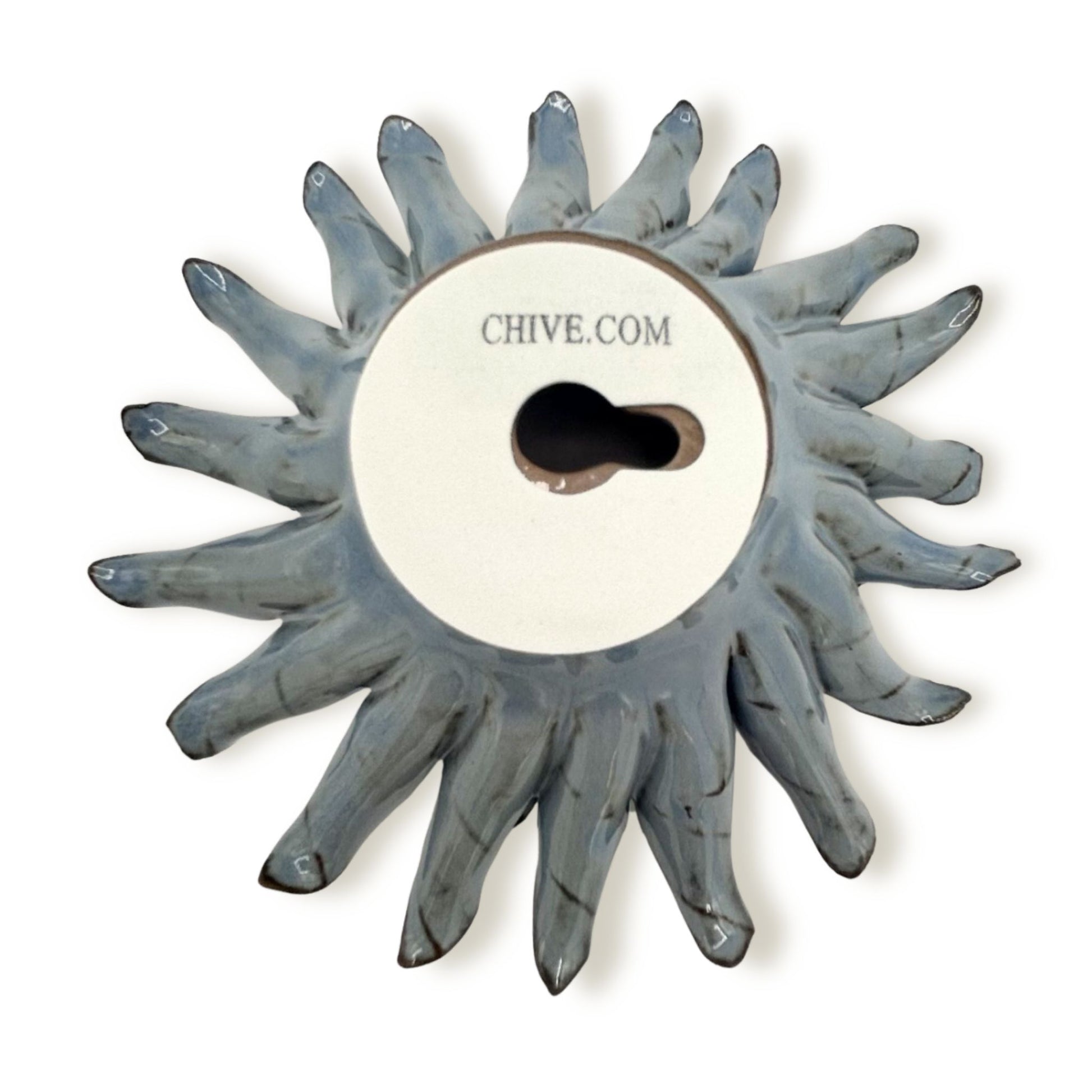 Blue and Grey Gerbera Daisy Flower Wall Hanging