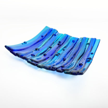 Blue and Turquoise Streaming Tray