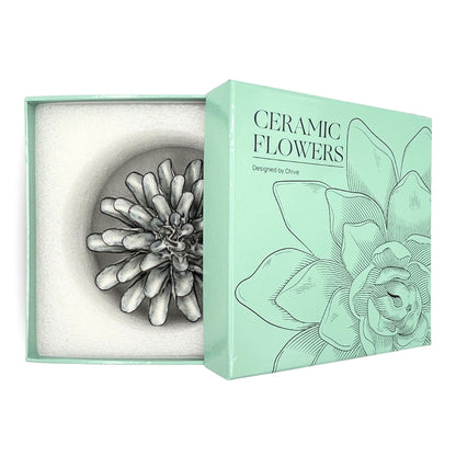 Blue and White Neutral Colored Floral Bloom for Wall Decoration