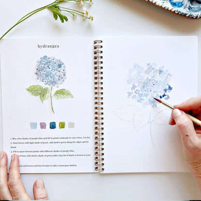 Botanical Water Color Work Book