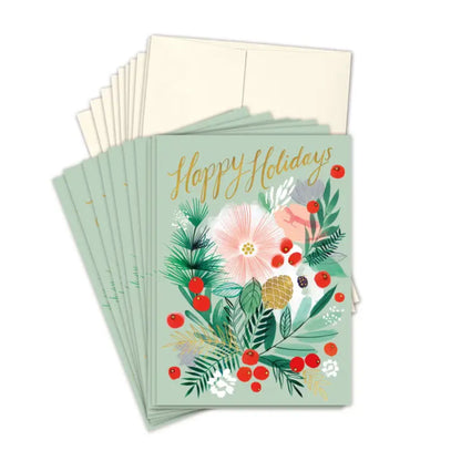 Boxed Holly bouquet cards