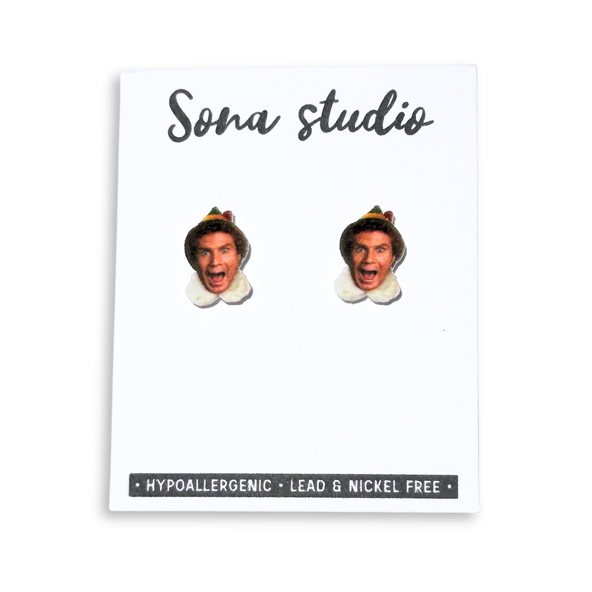 Buddy the Elf Holiday Earrings