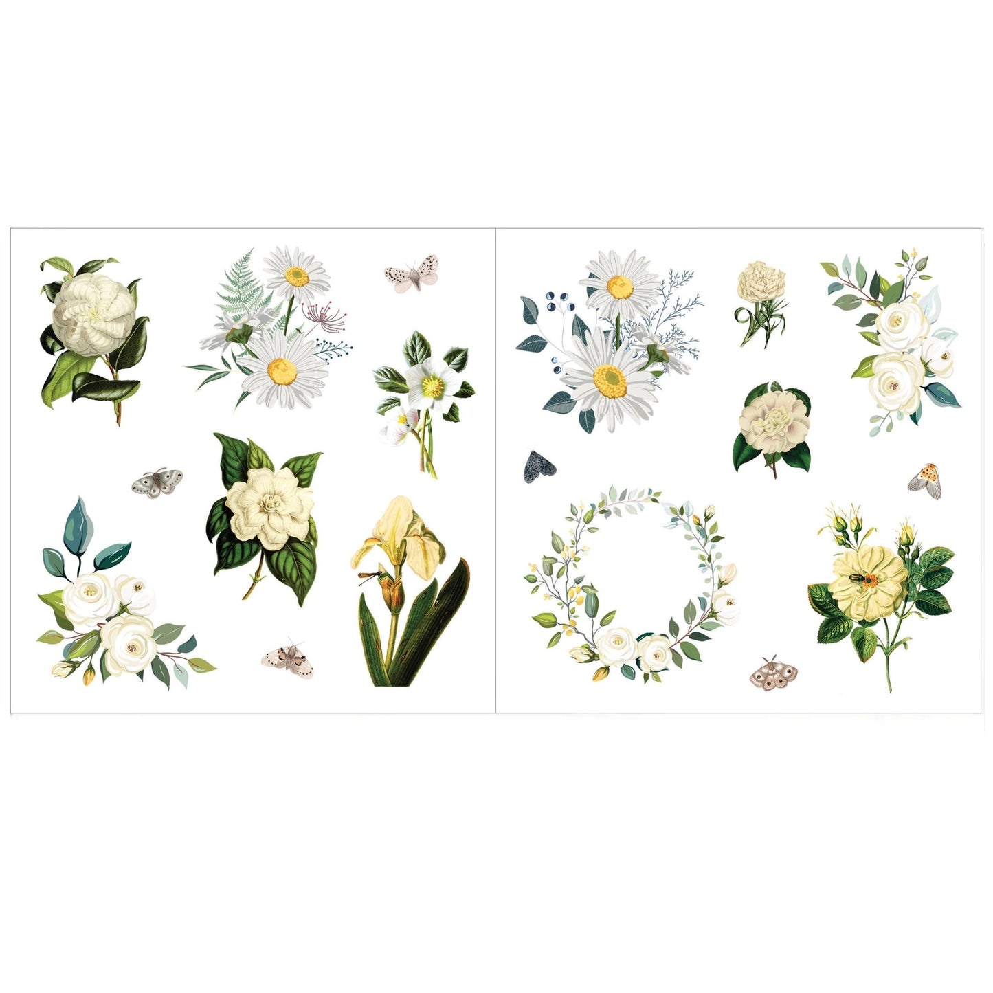 Bunch of Botanical Floral STickers