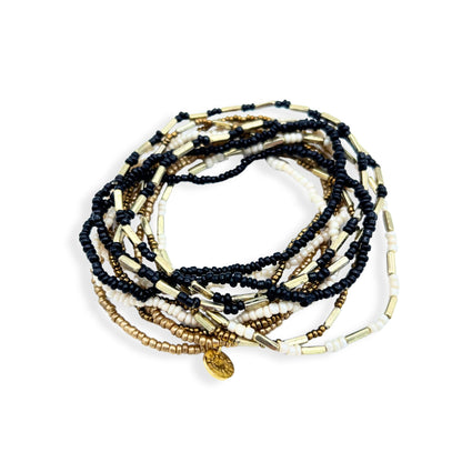 Burst Bracelet Gold and Black