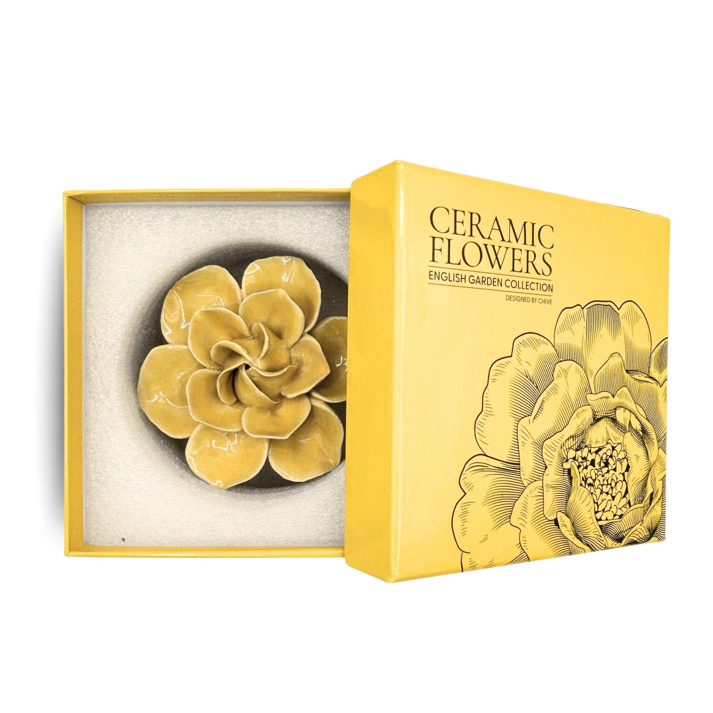 Buttercup Yellow Daffodil Ceramic Flowers