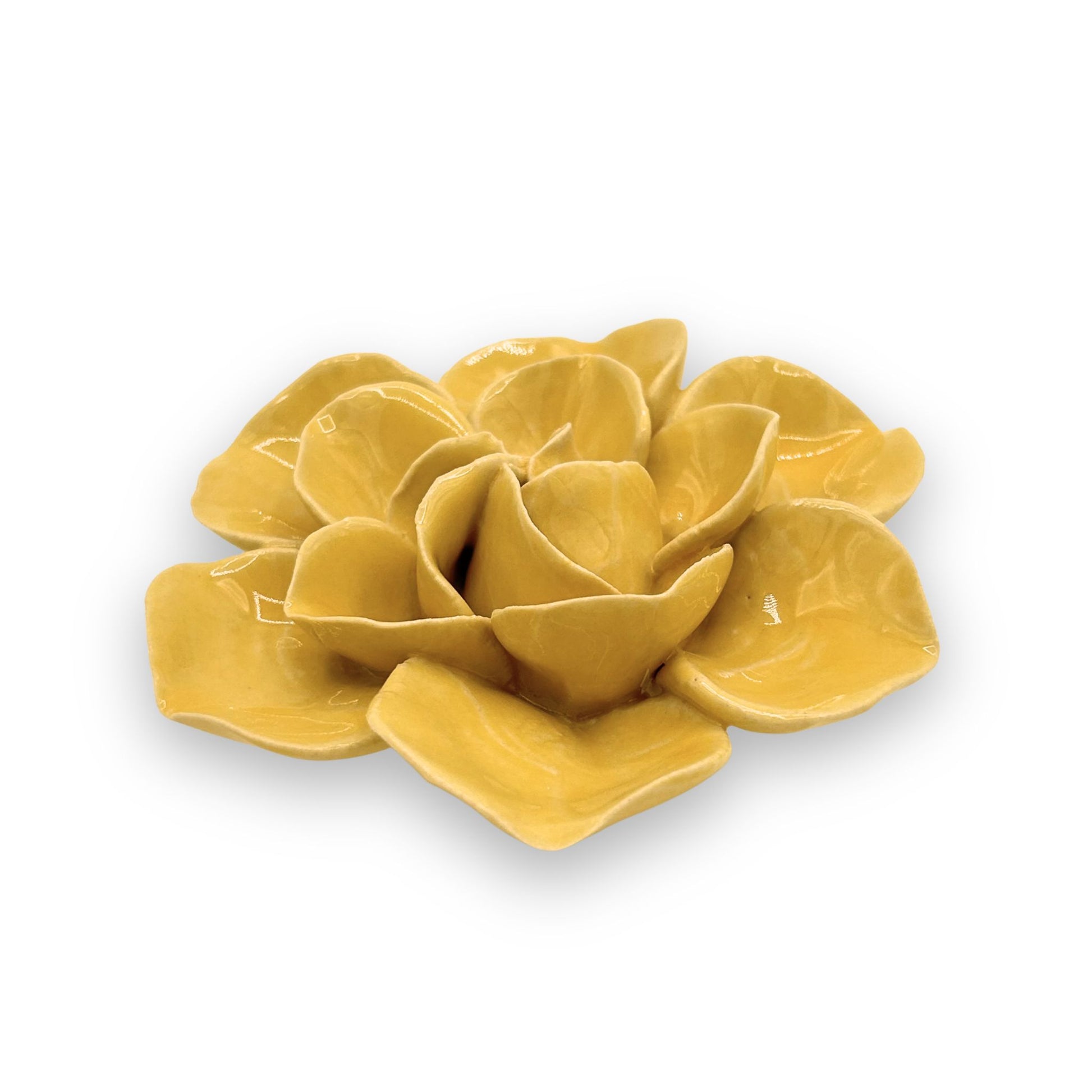 Buttercup Yellow Floral Bloom Ceramic