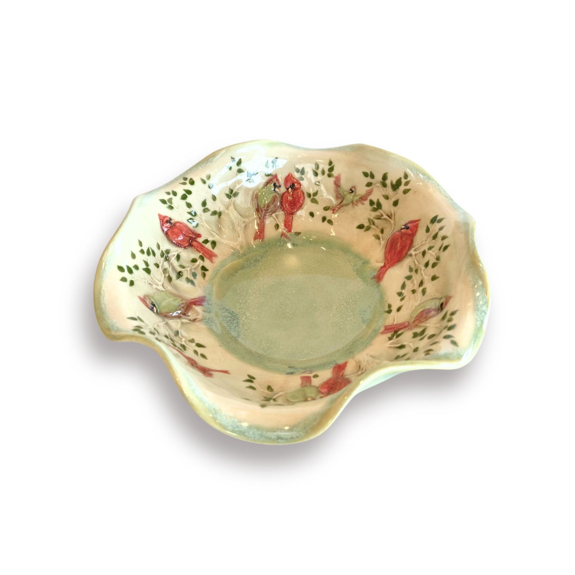 Cardinal Bowl wavy Green XS