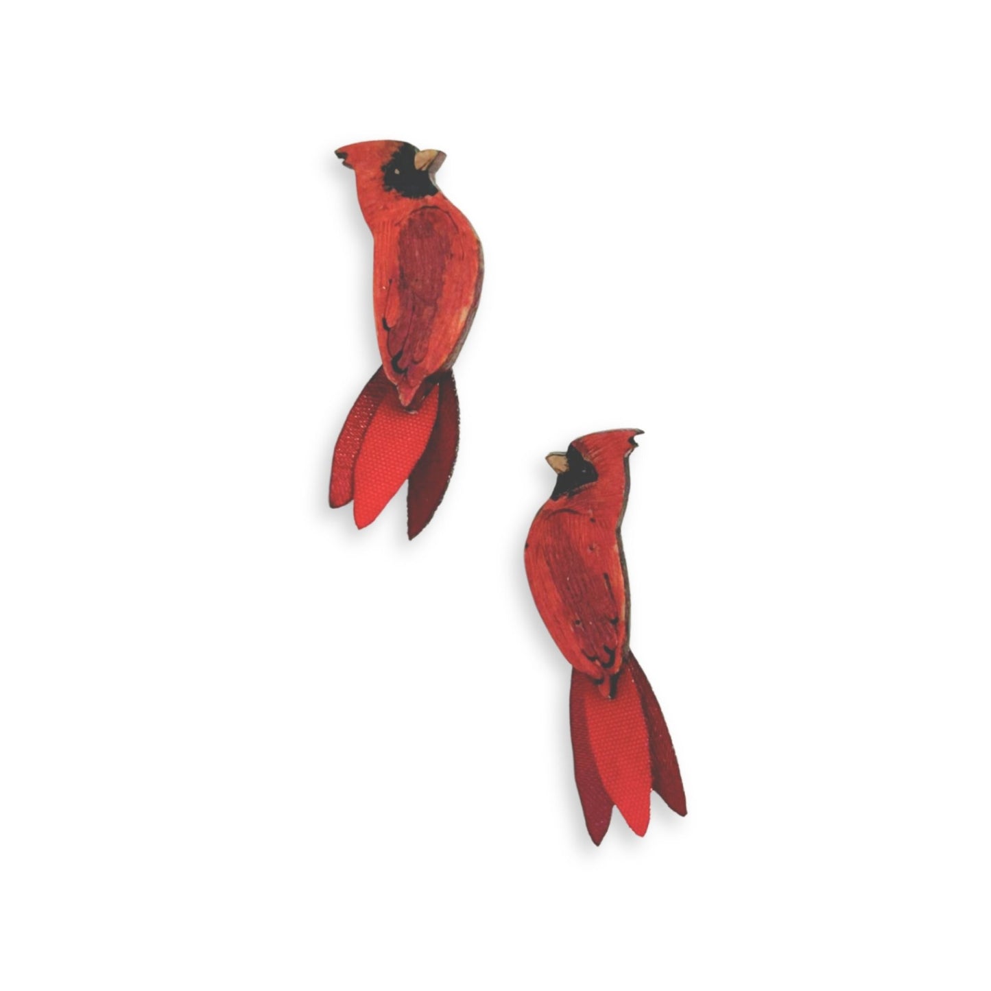 Cardinal Earring Handmade 