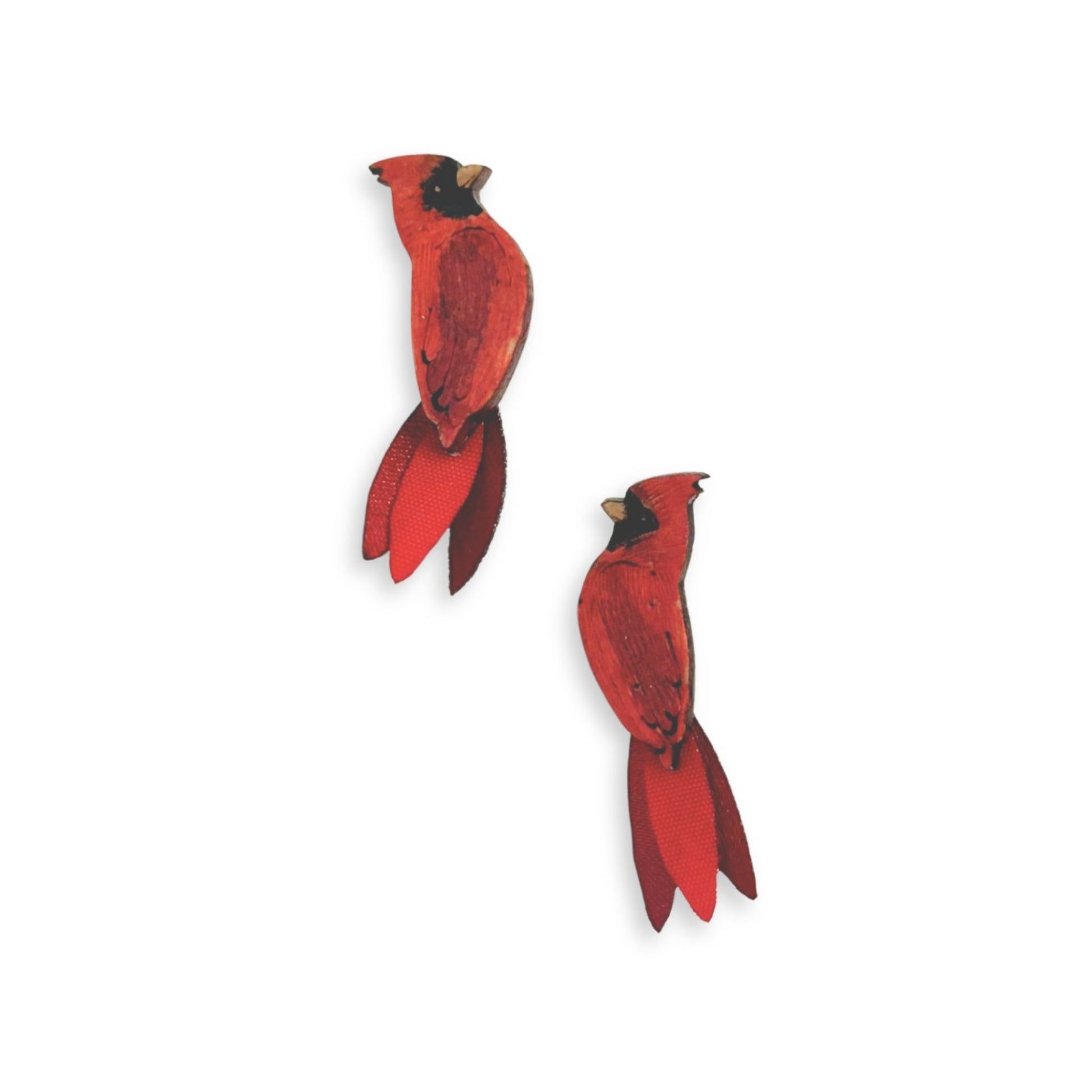 Cardinal Earring Handmade 
