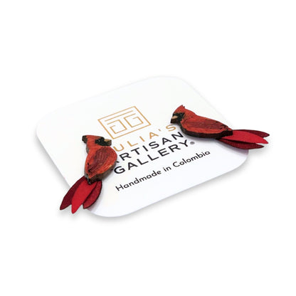 Cardinal Red Earrings