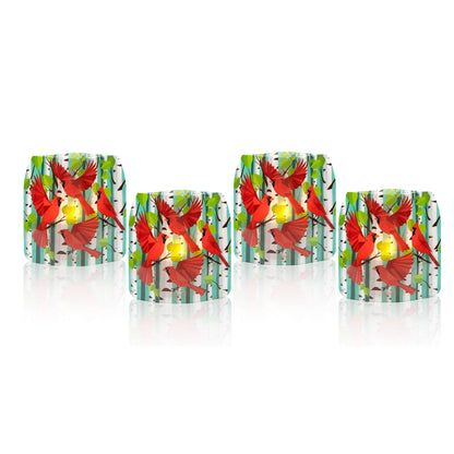 Cardy Cardinal Luminary Lantern Set of LED Lights