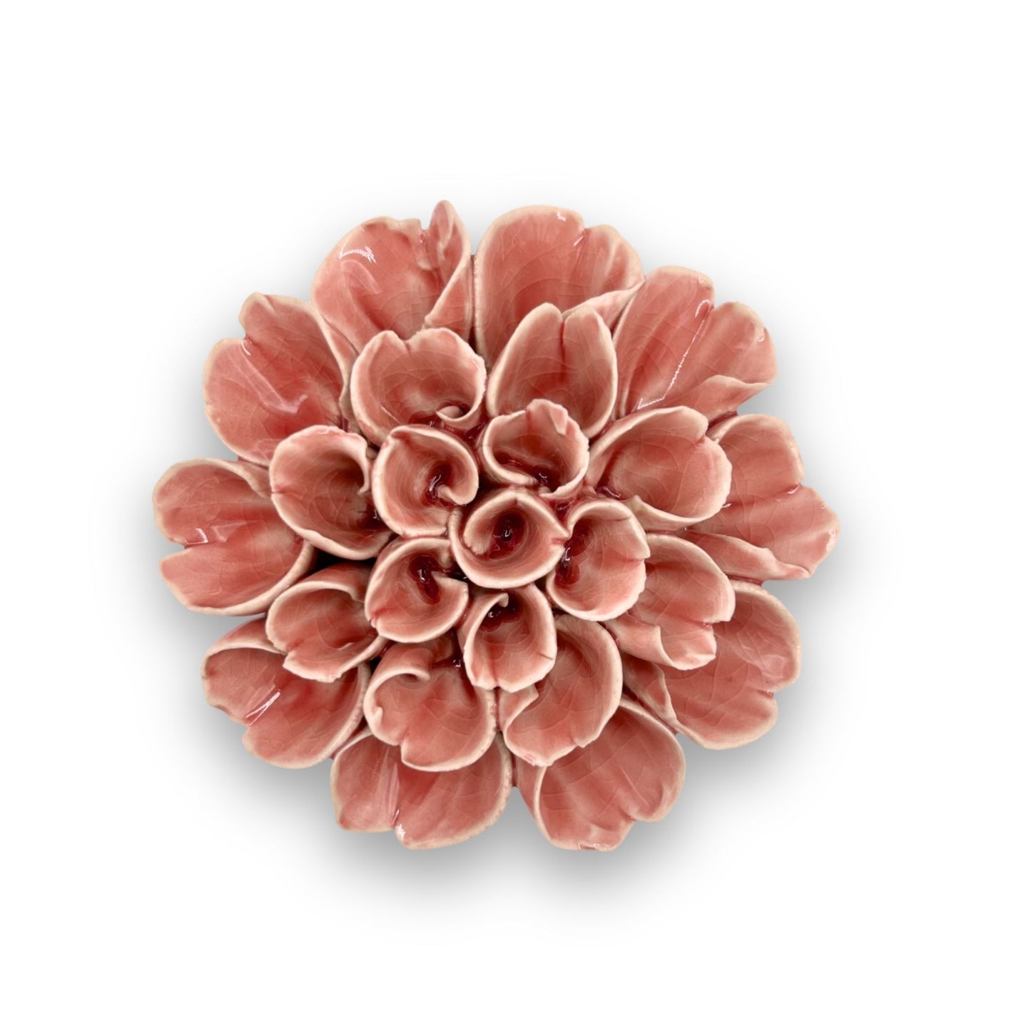 Champagne Pink Hydrangea Ceramic Bloom