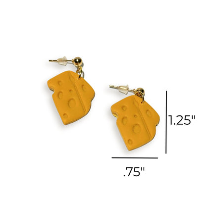 Cheese Head Yellow Packer Inspired Earrings
