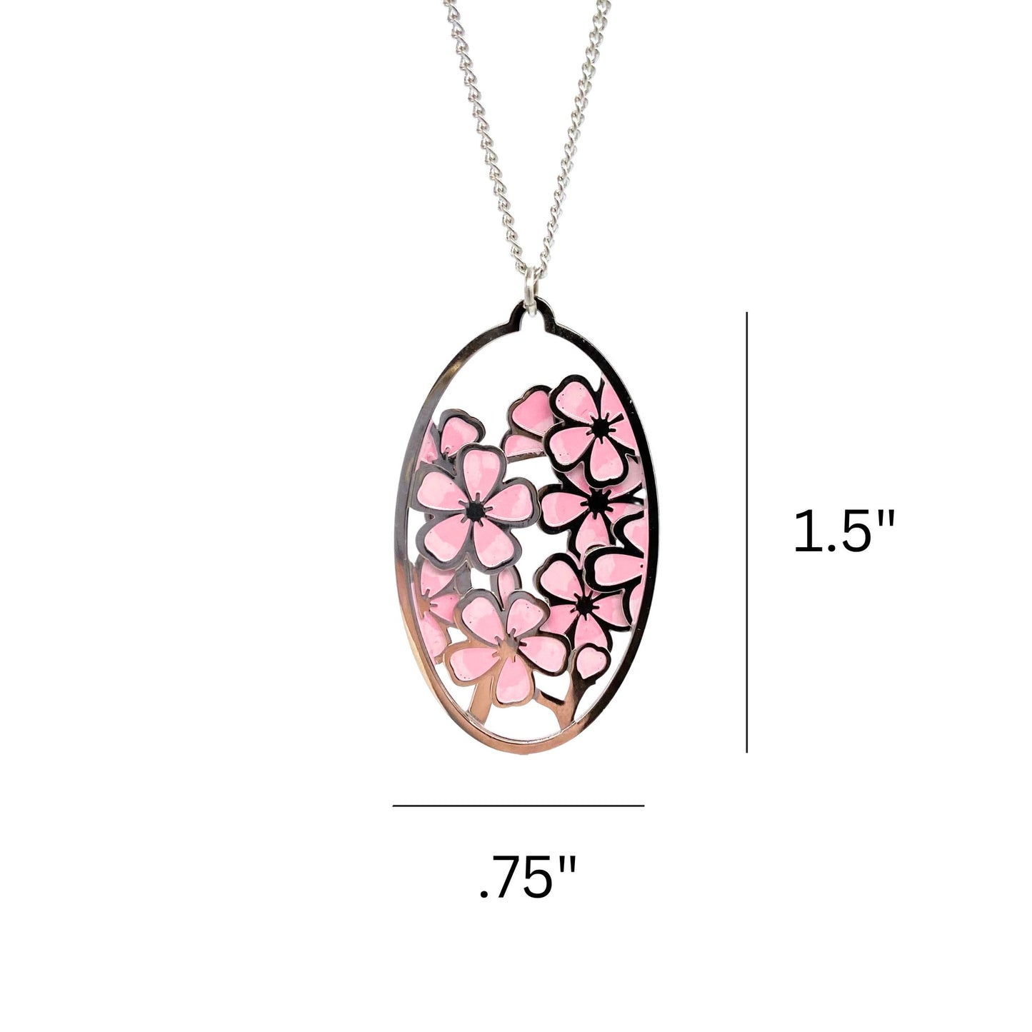 Cherry Blossom Layered Pendant