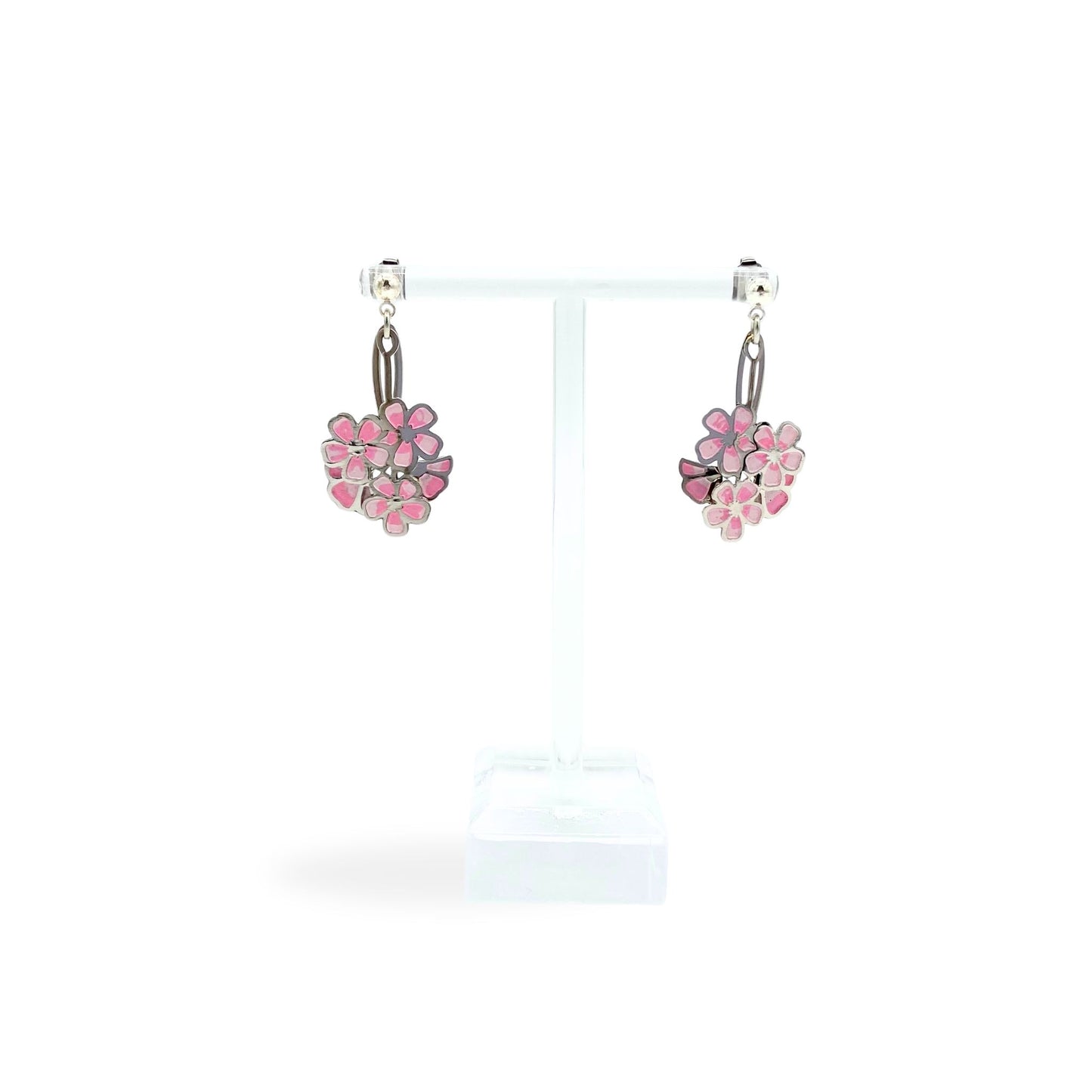 Cherry Blossom Silver Earrings