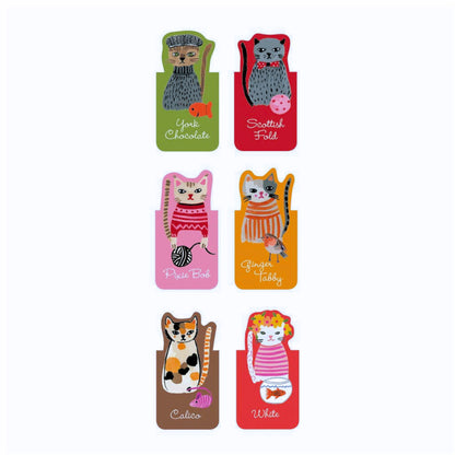 Cool Cats Magnetic Bookmarks