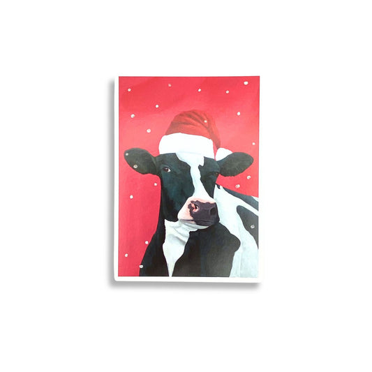 Cow Boxed Holiday Card set of 12