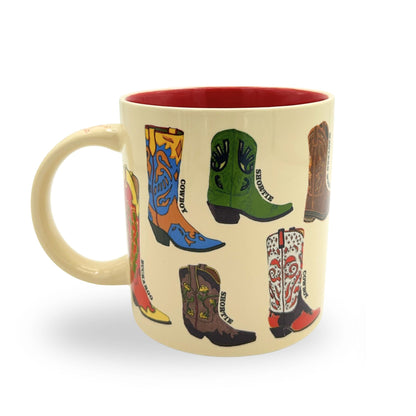 Cowboy Boot Colorful Coffee Cup