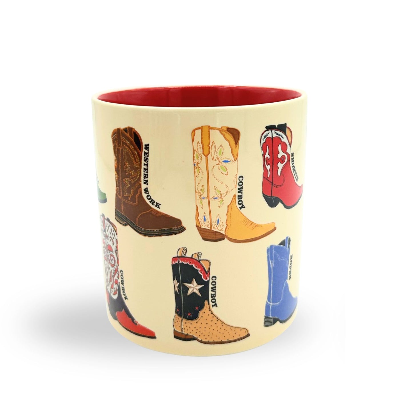 Cowboy Boot Mug with Stitching