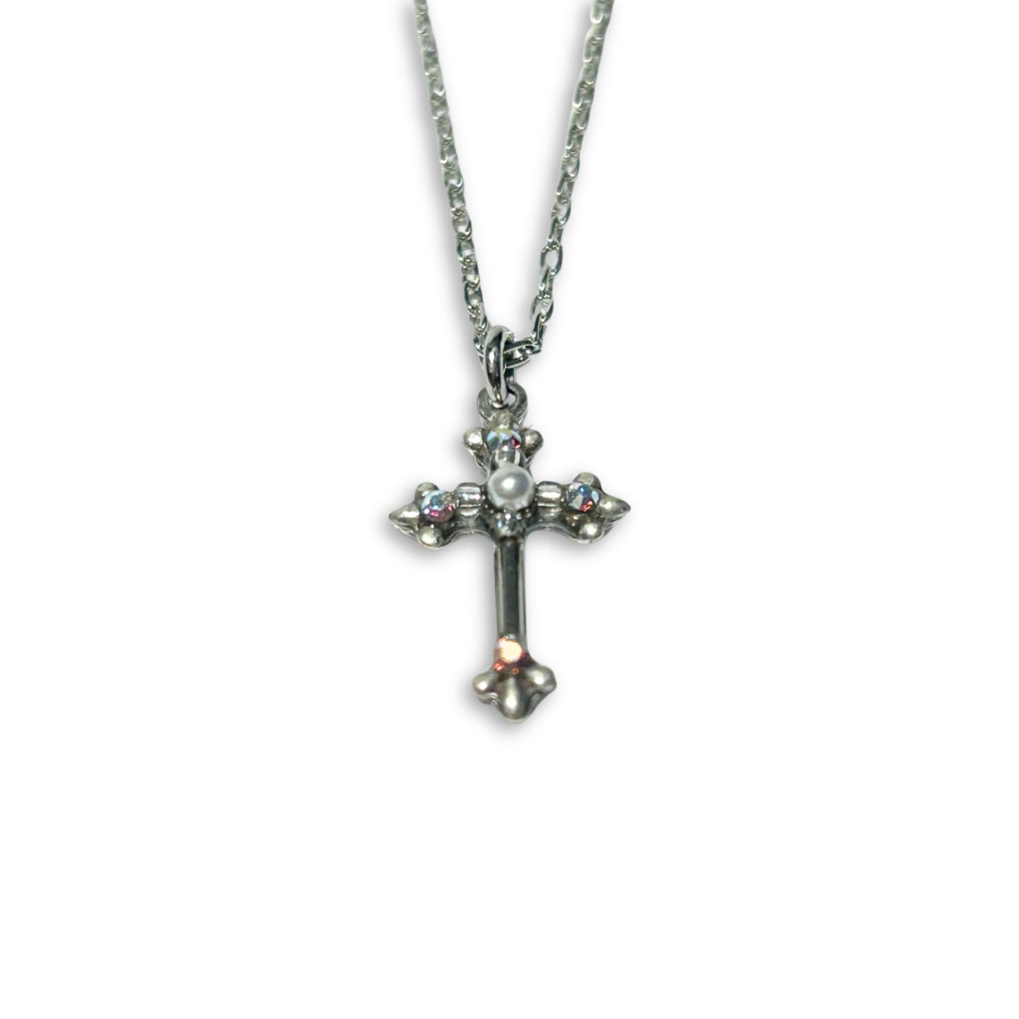 Cross Necklace silver chain