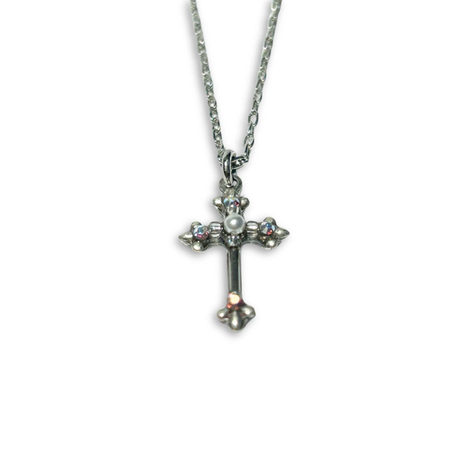 Cross Necklace silver chain