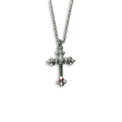 Cross Necklace silver chain