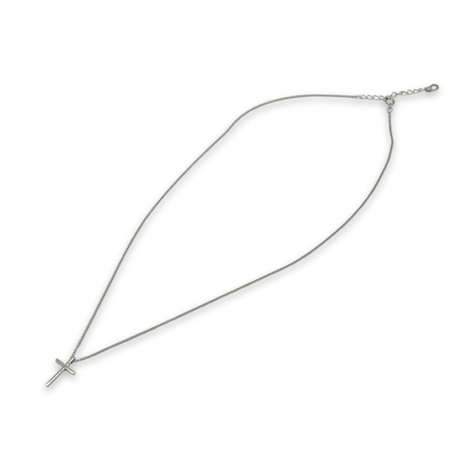 Cross Pendant With Chain - 925 Silver