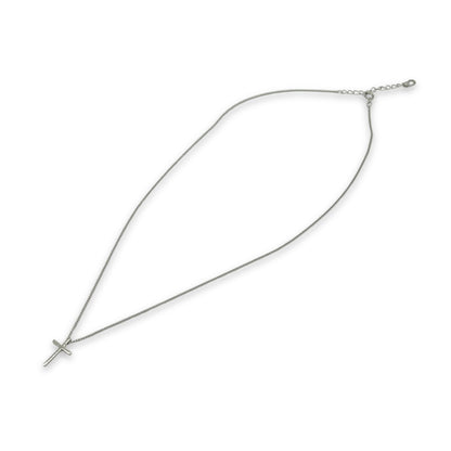 Cross Pendant With Chain - 925 Silver
