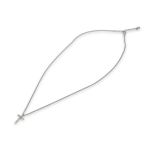 Cross Pendant With Chain - 925 Silver