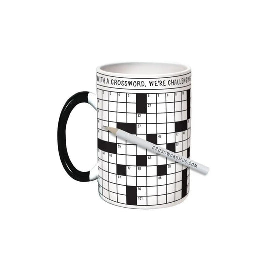 Cross word Puzzle Coffee Cup