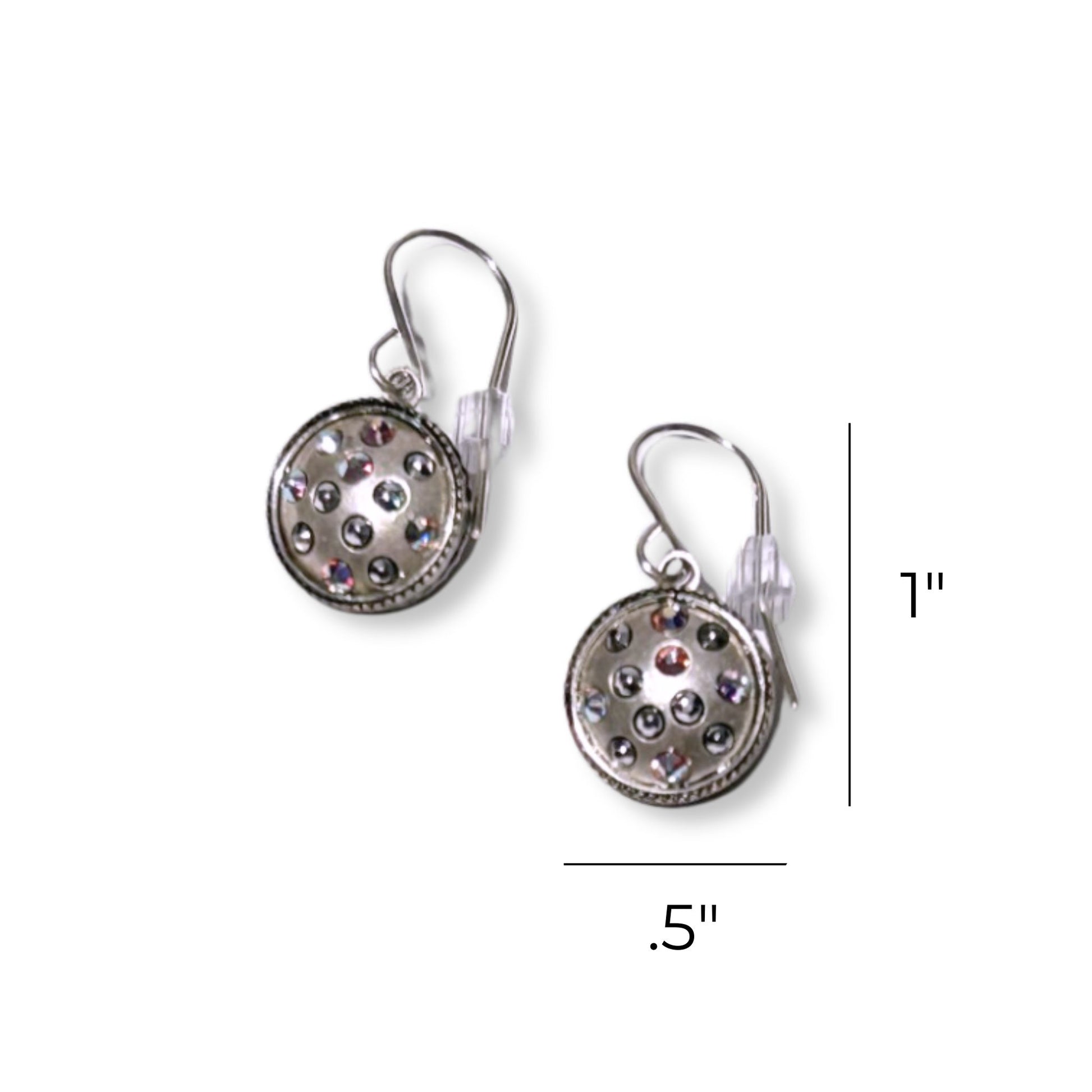 Crystal Ball Drop Style Earrings with European Crystals