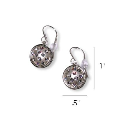 Crystal Ball Drop Style Earrings with European Crystals