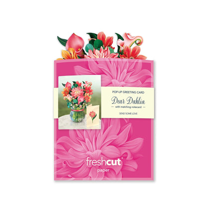 Dear Dahlia Pop Up Pink Flowers