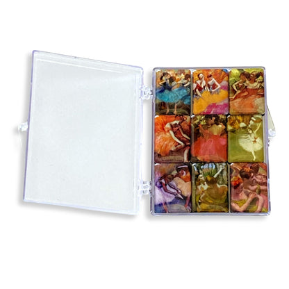 Degas Dancers Magnet Set of 9 Nine Glass magnets