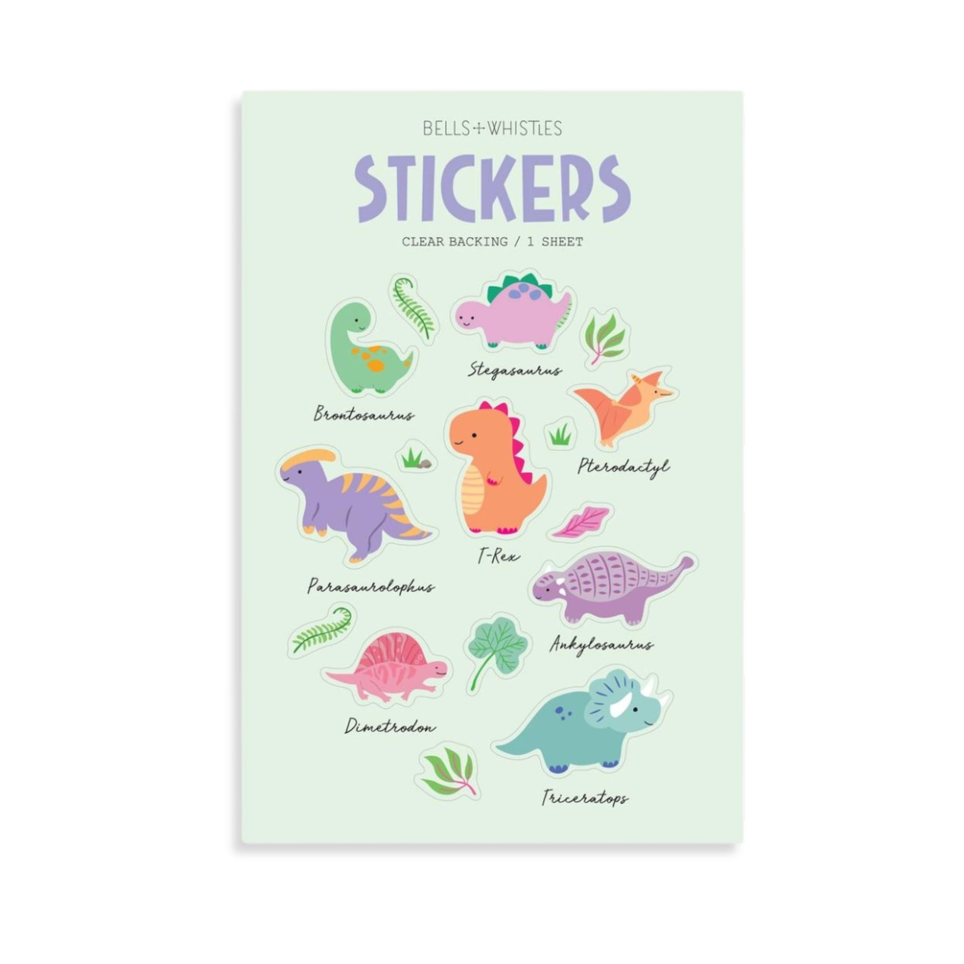 Dinosaur Clear Stickers