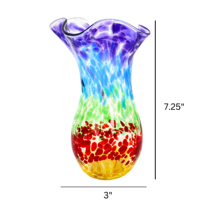 Dottie Boscamp Rainbow Bright Colored Vase