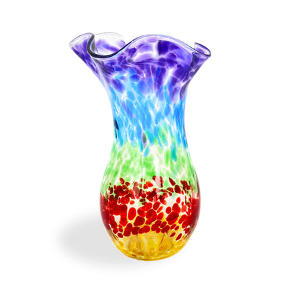 Dottie Boscamp Small Rainbow Vases Fluted 