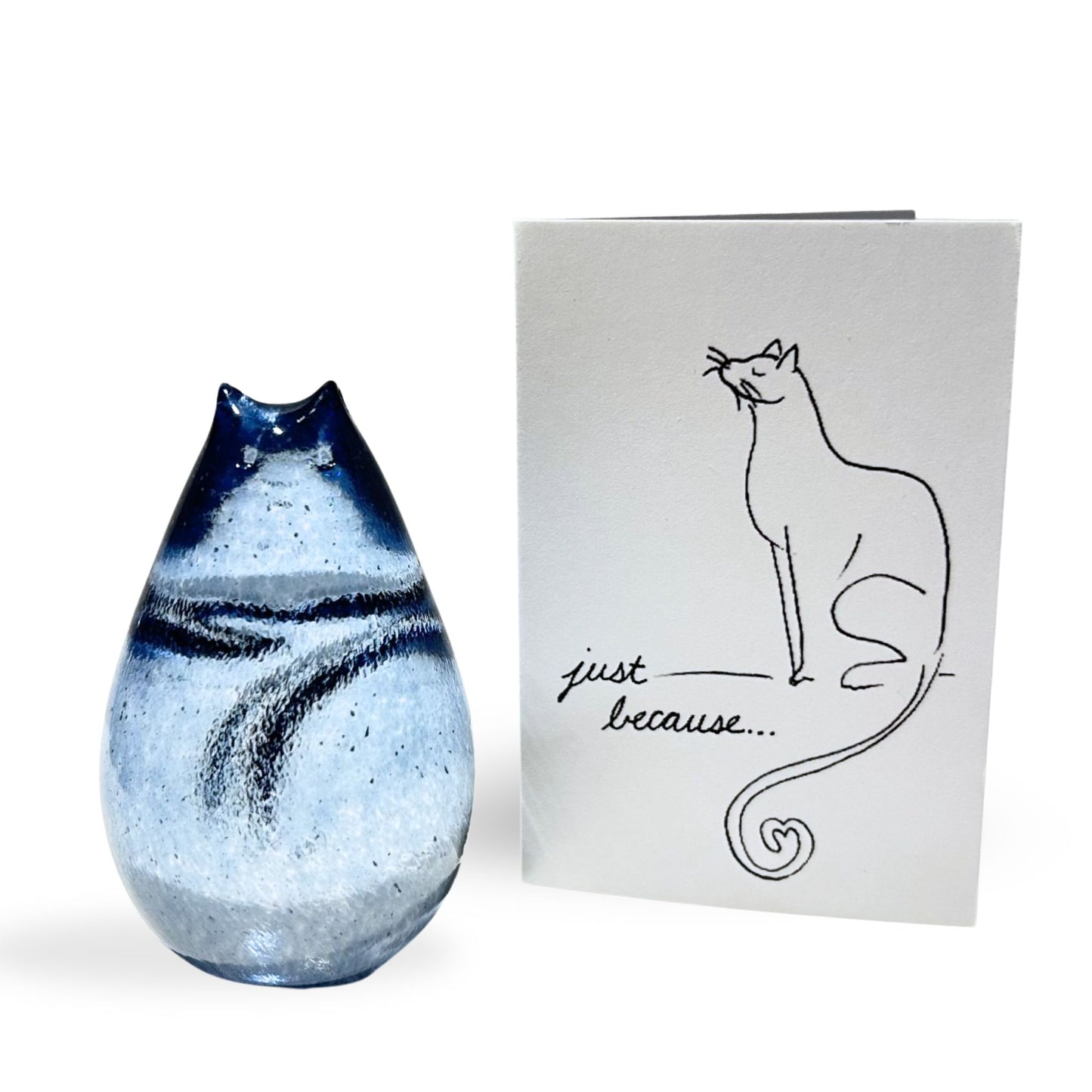 Earl Gray Love Cat Glass Art