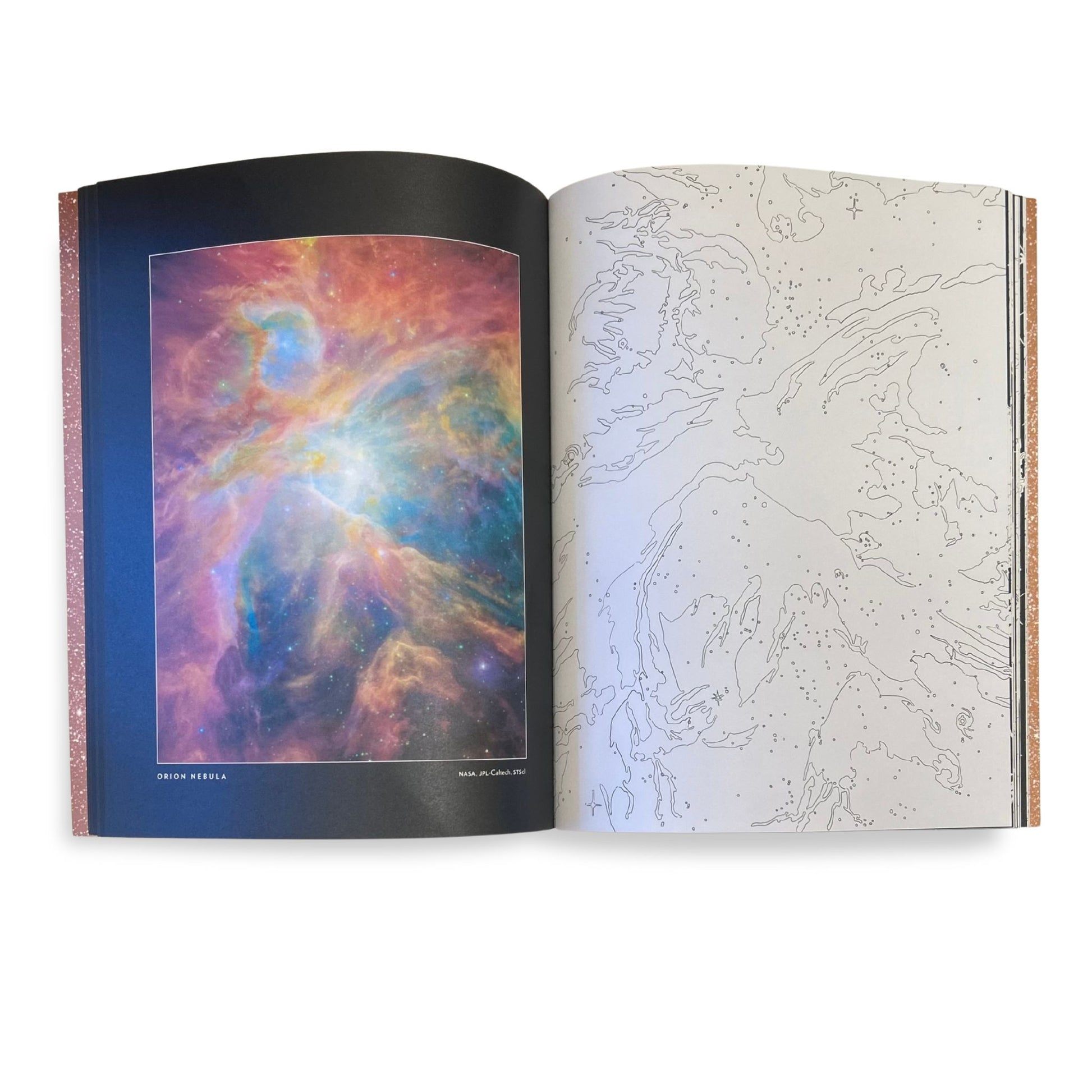 Earth Space Coloring and Shading Book
